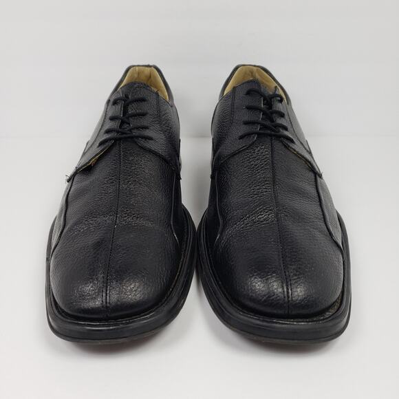Studio Belvedere Bay Bridge Mens Sz 15 D Black Pebble Leather Oxford Formal Shoe main image 8